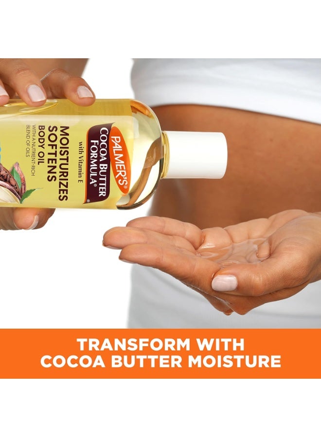 PALMER'S Cocoa Butter Formula Moisturizing Body Oil With Vitamin E, Instantly Replenishes Dry Skin, For Bath, Body & Shower 250ml  - Image 3