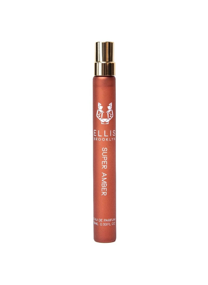 ELLIS BROOKLYN - Ellis Brooklyn SUPER AMBER Eau De Parfum - Woodsy Musk Perfume For Women with Amber, Vanilla, Cedarwood, & Musk, Vegan Perfume Made In The USA - Image 1