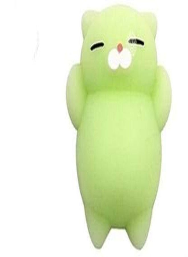 ANAB GI 3Pcs Kawaii Slow Rising Squishy Squeezen Cute Cats Mini Fidget Toy Stress Reliever Kids Toy Gift ( Green ) Bath Toy??(Green) - Image 1