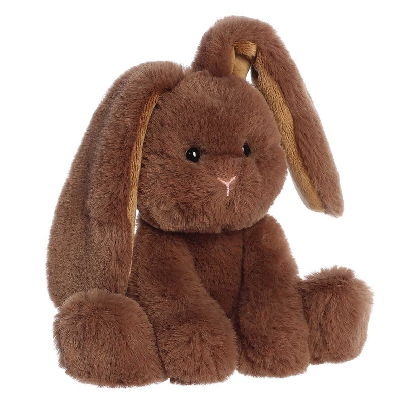 Aurora Vibrant Spring Candy Cottontail Stuffed Animal - Decorative Companion - Endless Fun - Chocolate 8 Inches - Image 2