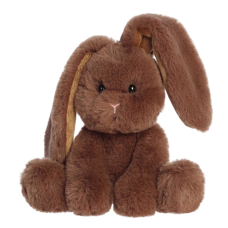Aurora Vibrant Spring Candy Cottontail Stuffed Animal - Decorative Companion - Endless Fun - Chocolate 8 Inches - Image 5