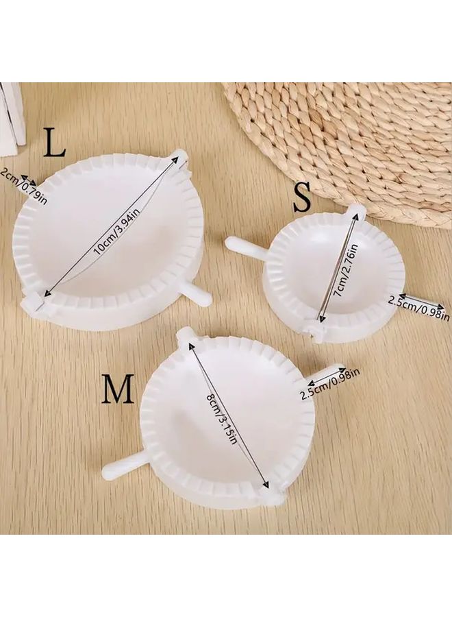 3 Piece Plastic Dumpling Mold Set For Pierogi Ravioli Empanada Dough - Image 3