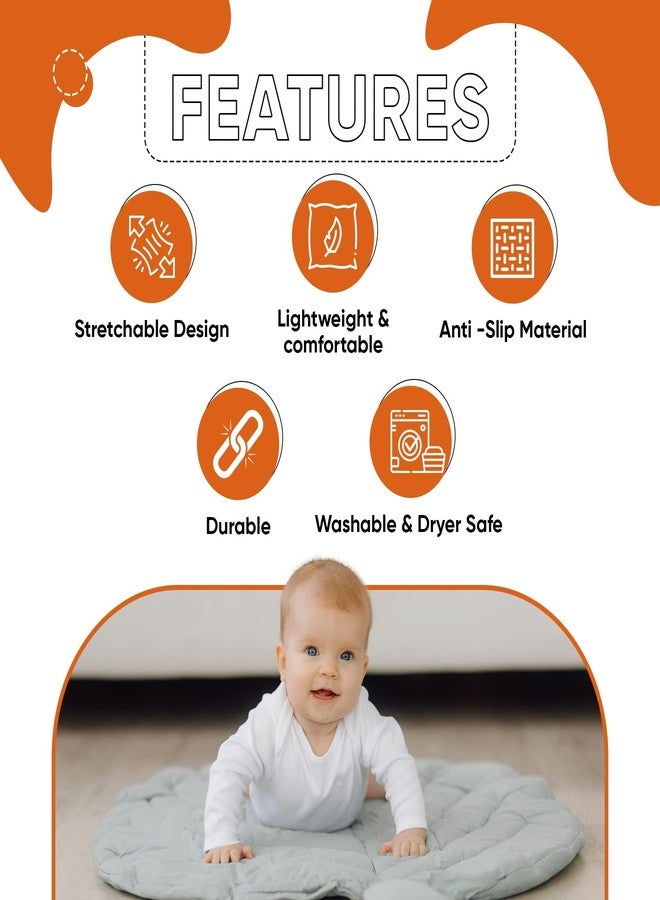 AARAM Baby kids Cotton Knee Support, Babies Toddlers Kneepad,Crawling knee safety guard protector for baby, Walking Support with Anti-Slip Material, Unisex, Washable and Comfortable - Image 3