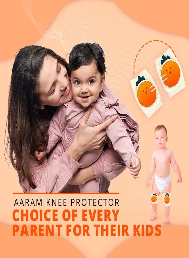 AARAM Baby kids Cotton Knee Support, Babies Toddlers Kneepad,Crawling knee safety guard protector for baby, Walking Support with Anti-Slip Material, Unisex, Washable and Comfortable - Image 2