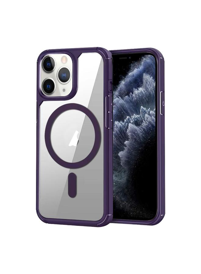 S-TOP Case For iPhone 11 Pro Max MagSafe Acrylic Hybrid TPU Phone Case - Image 1