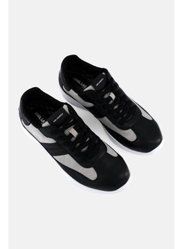 Karl Lagerfeld Men Recycled Leather Lace Up Casual Shoes, Black  - Image 4