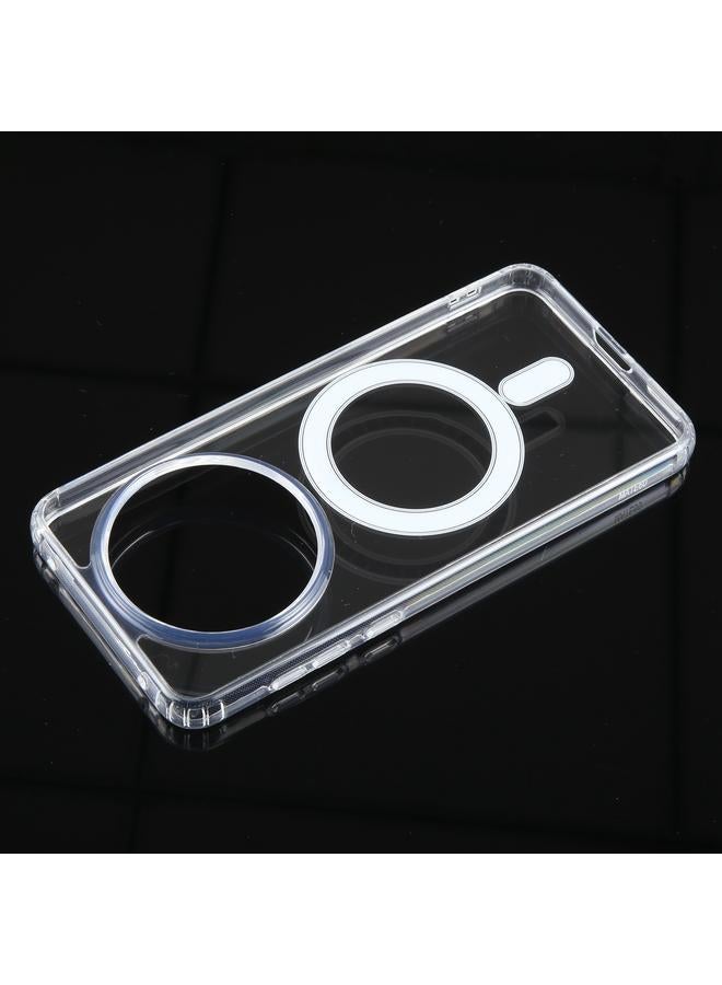S-TOP Case For Huawei Mate 60 MagSafe Clear Acrylic PC +TPU Phone Case - Image 2