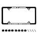 UNINDREM Dont Laugh Your Daughter Might Be in Here License Plate Frame Funny License Plate Frame Stainless Steel Auto Parts Decoration with Screws for Men Women License Plate 4 Holes 1pcs - Image 2