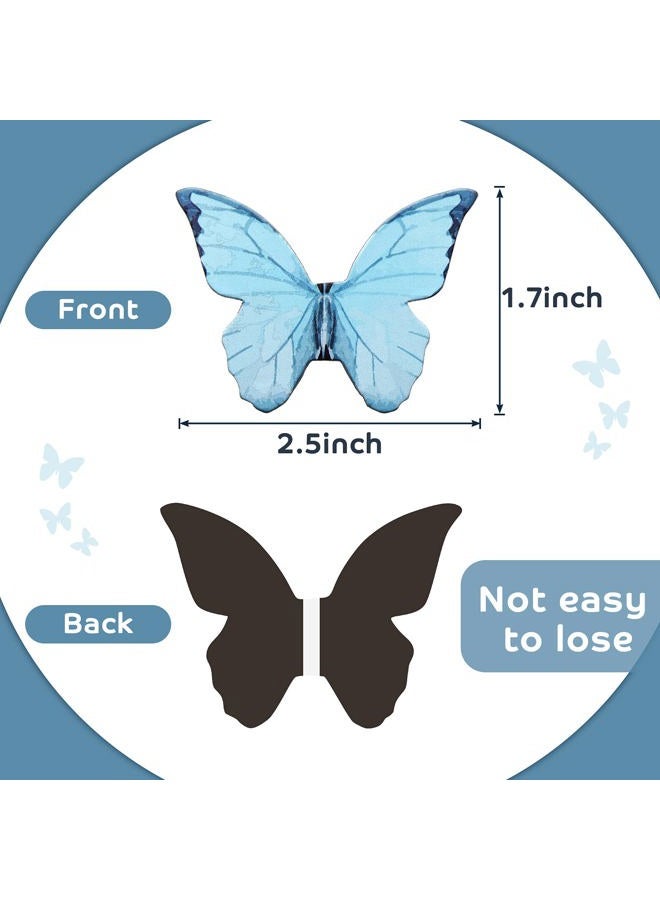 Nezyo Pack of 24 Butterfly Magnetic Bookmarks, Cute Butterfly Bookmarks, Magnetic Pages Markers, Foldable Page Clip for Children, Students, Christmas, Reading, Office Gifts - Image 2