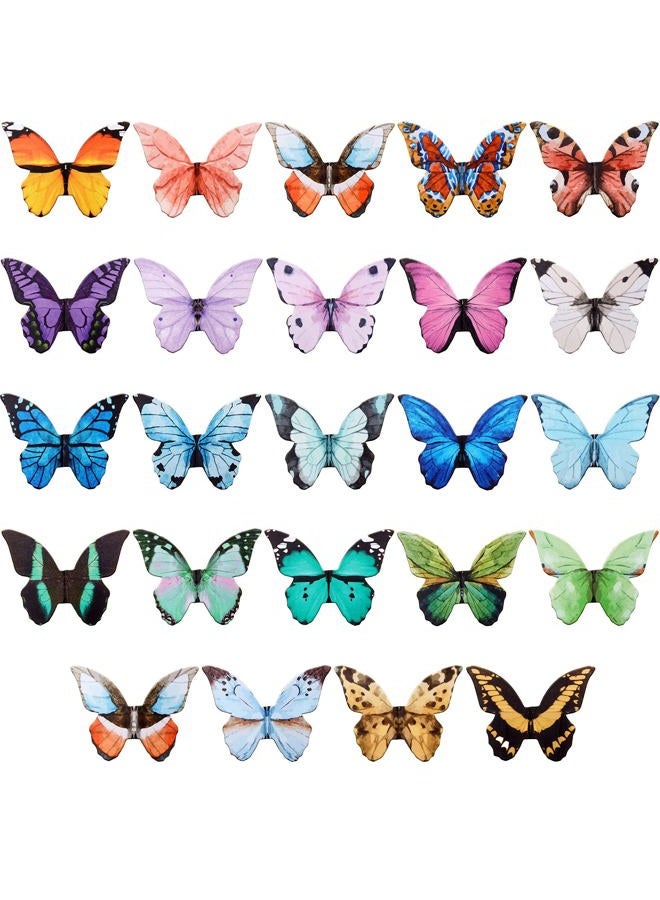 Nezyo Pack of 24 Butterfly Magnetic Bookmarks, Cute Butterfly Bookmarks, Magnetic Pages Markers, Foldable Page Clip for Children, Students, Christmas, Reading, Office Gifts - Image 1