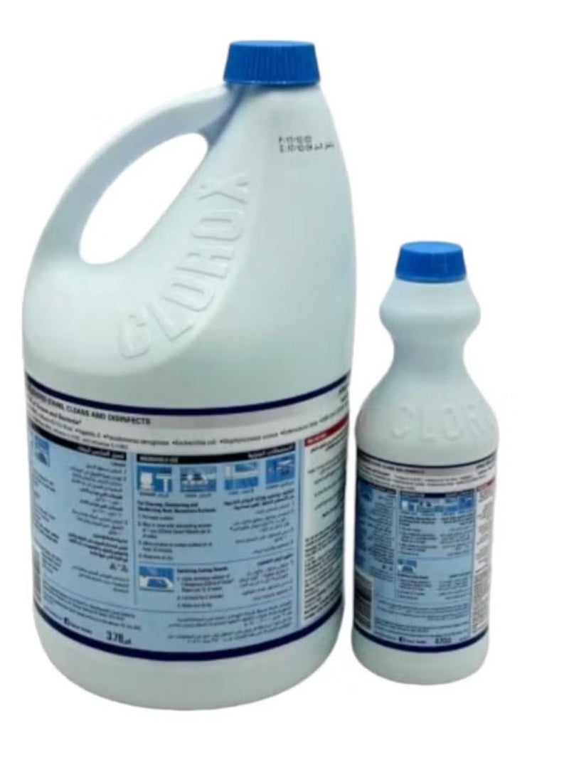Clorox Clorox Bleach Set - (Clorox Bleach 3.78 liters with Clorox Original Liquid Bleach 470 ml)  - Image 2