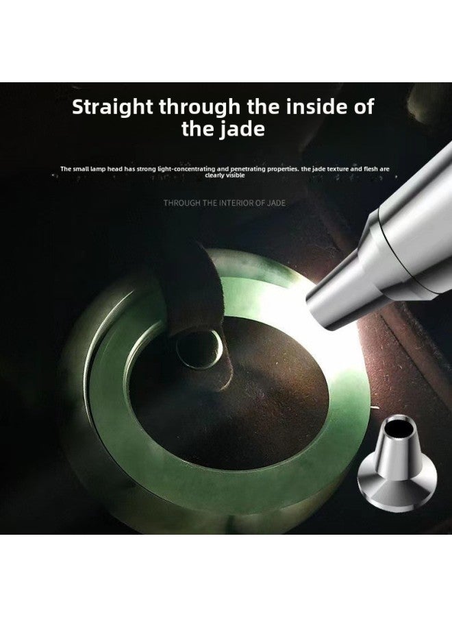 Shenyu Shines On Jade Special Strong Light Professional Appraisal Jewelry To See Jade 365nm Purple Light Flashlight-Product Specifications:V6 Three Light Source [white Light/yellow Light/365 Purple Light] One-handed  - Image 3