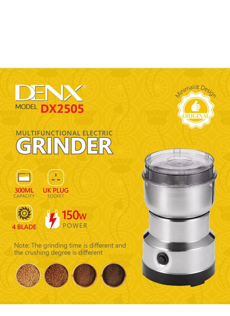 Denx Multifunctional Erectric Grinder | 300Ml Capacity | 150W | Dx2505 - Image 3