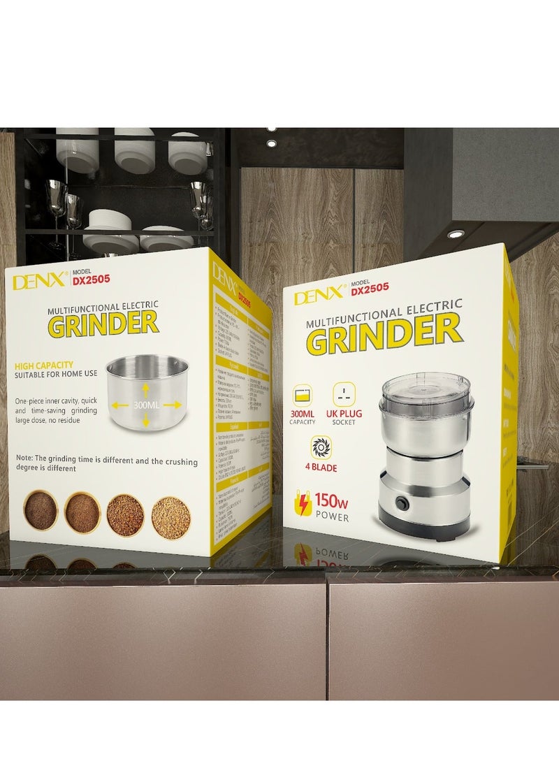 Denx Multifunctional Erectric Grinder | 300Ml Capacity | 150W | Dx2505 - Image 4