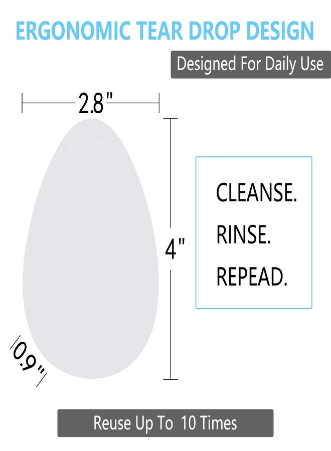 [10 Pack] Exfoliating Facial Sponge - Reusable Puff Pads for Daily Cleansing, Gentle Exfoliation & Makeup Removal - Remove Dirt, Oil, Dead Skin - Soft Face Scrubber - Image 2