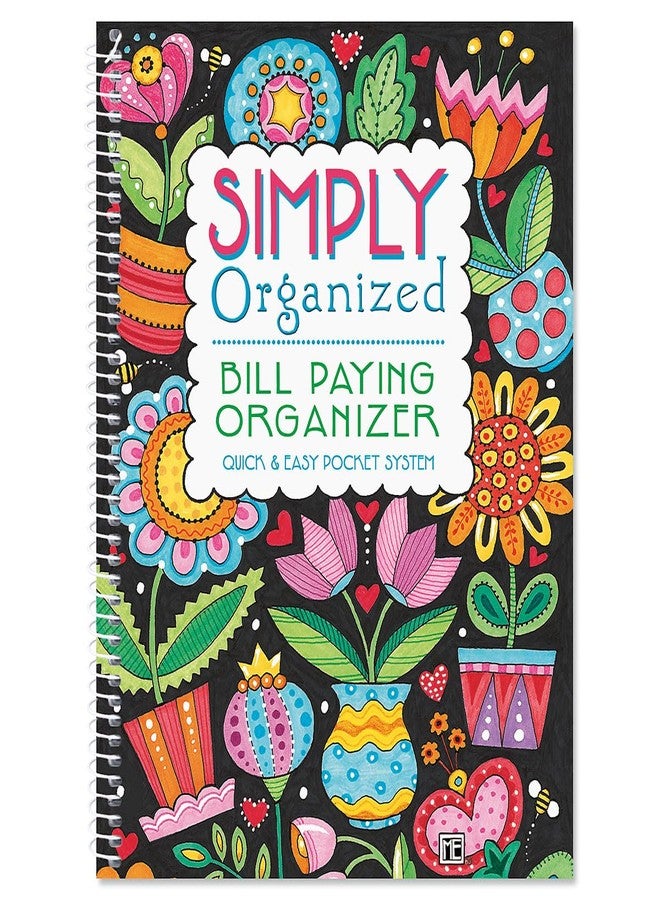 Current Mary Engelbreit Bill Paying Organizer Book - 9" x 12” Personal Account Book, Spiral Bound, 14 Storage Pockets, 32 Label Stickers, Monthly Finance & Payment Management Tracker for Home & Office - Image 2