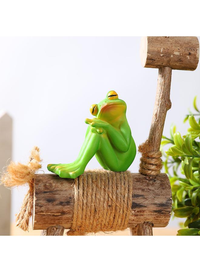 Bluejw New Cute Fun Micro-expression Frog Ornaments Home Window Resin Crafts Decoration Funny Creative Gifts - Image 3