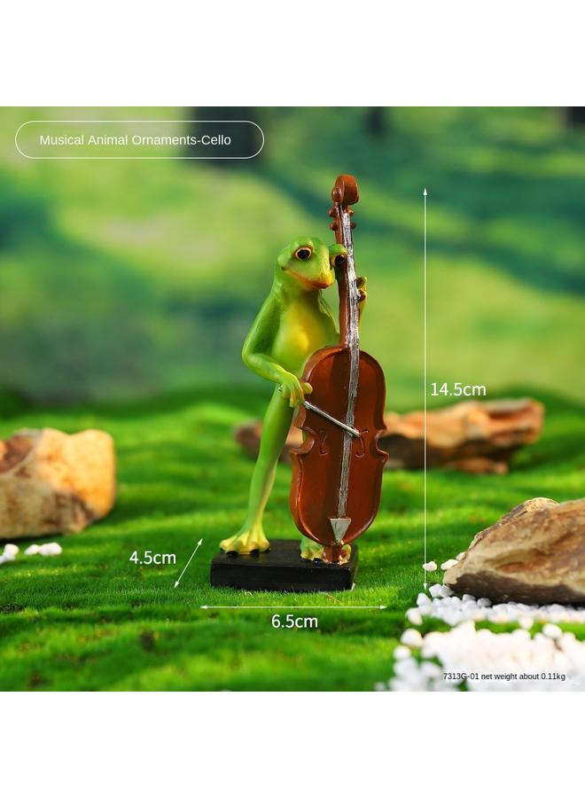 Bluejw New Cute Fun Micro-expression Frog Ornaments Home Window Resin Crafts Decoration Funny Creative Gifts - Image 1