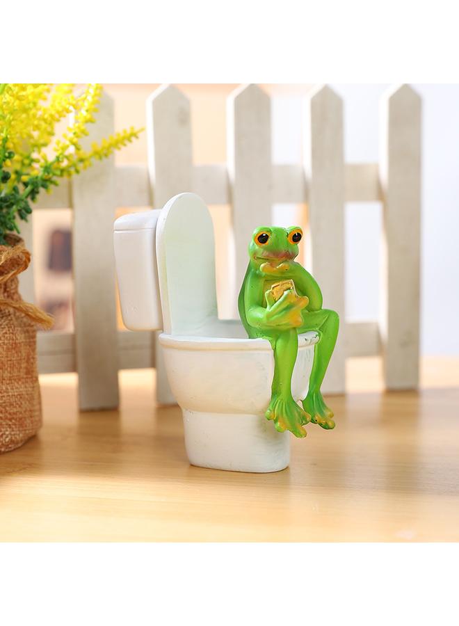 Bluejw New Cute Fun Micro-expression Frog Ornaments Home Window Resin Crafts Decoration Funny Creative Gifts - Image 4