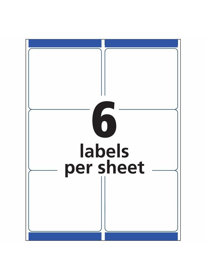 AVERY Matte Frosted Clear Address Labels for Laser Printers, 3-1/3" x 4", 300 Labels (5664) - Image 5