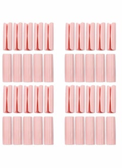 Bed Sheet Grippers Fasteners Bed Sheet Clips Keep Sheets Snug for Mattresses with Raised Edge,Keeping Sheets and Mattresses Snug 40 Pieces (Pink)