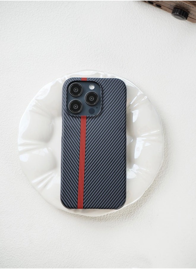 ShebSheb Fine Black Striped iphone Case for iPhone 16 Pro Max  - Image 1