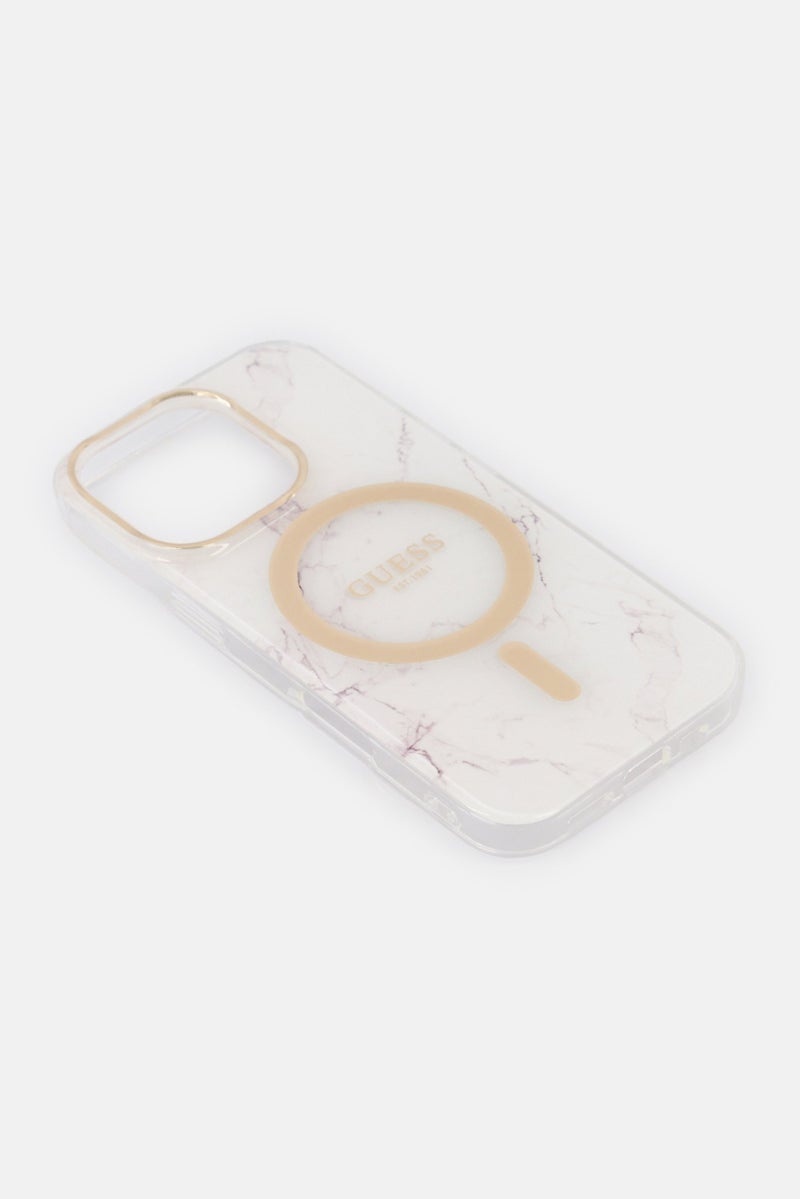 GUESS iPhone 16 Pro Magsafe Brand Logo Protective Case, Transparent - Image 4