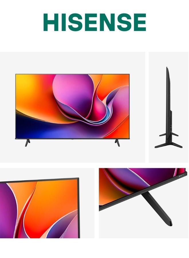 Hisense 65-Inch 4K UHD Smart TV – Ideal for Home Entertainment, Movies & Gaming | Dolby Vision & Audio, VIDAA OS, Game Mode, Bluetooth, HDMI, WiFi (65A62QS - 2025 Model) 65A61QS Black - Image 2