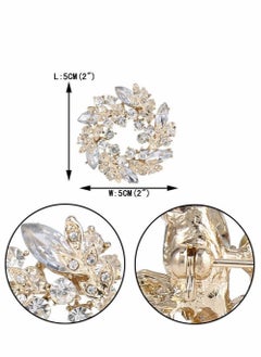 Generic Brooches for Women, Brooch Pins, Wedding Bridal Brooches for DIY Wedding Party Applique Embellishment Crafts Decor  - Image 2