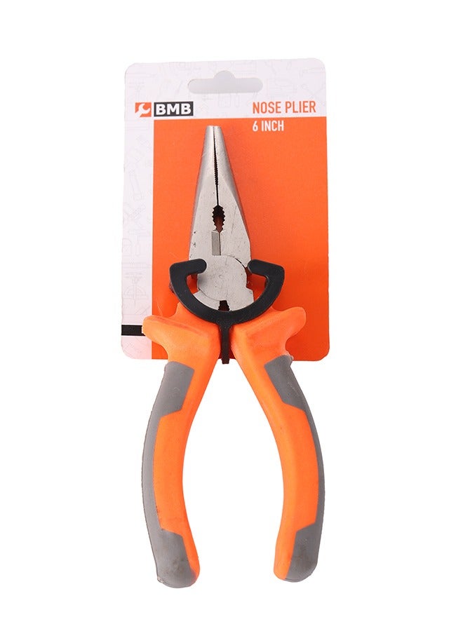 BMB tools Nose Plier - 6Inch | Long Nose Precision Wire Looping Fine Pliers Long Anti-Slip Handles Smooth Jaws for Hard to Reach Narrow Areas  - Image 4