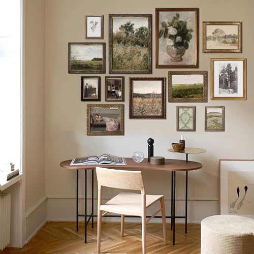 Kizbok Vintage Wall Art - Eclectic French Country Decor, Canvas Painting Prints for Wall Decor - Countryside Landscape, Floral Aesthetic Pictures - Unframed - Image 5