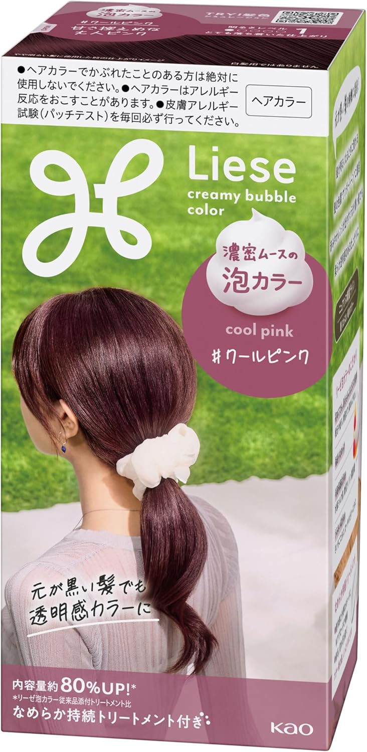 Liese Kao Bubble Hair Color Cool Pink for Black Hair