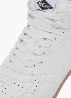 Lee Cooper Women's Logo Detail High Top Sneakers with Lace-Up Closure  - Image 4