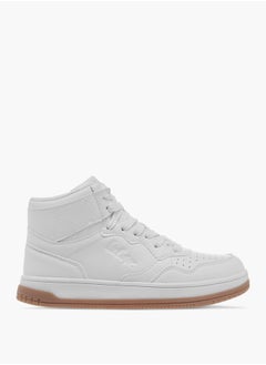 Lee Cooper Women's Logo Detail High Top Sneakers with Lace-Up Closure  - Image 3