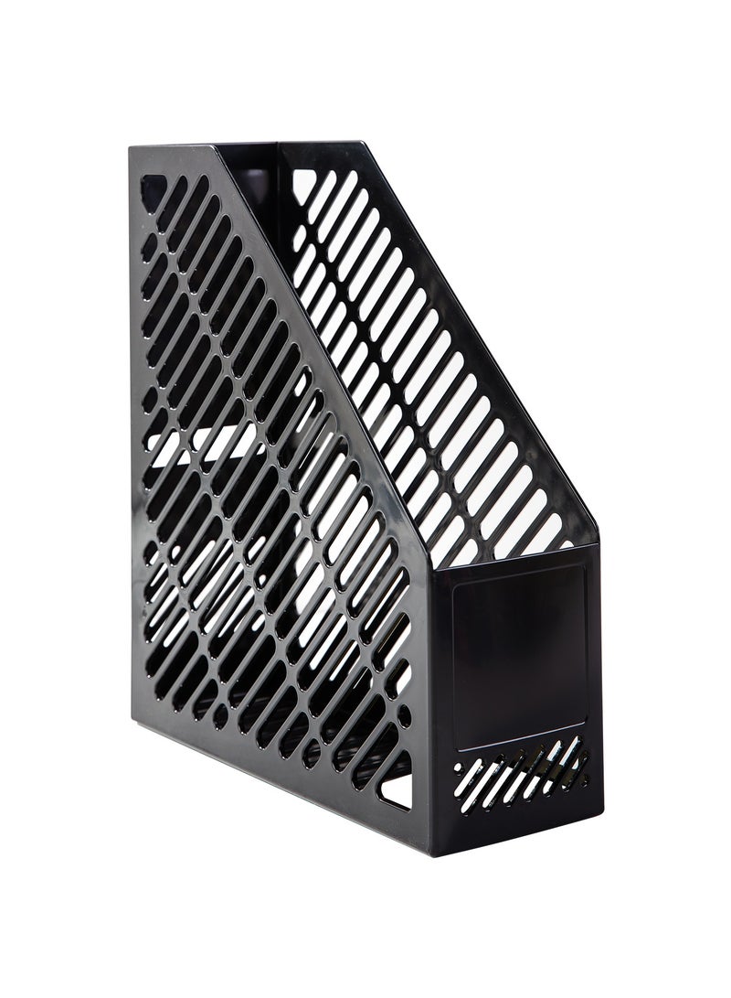 ديلي صندوق شبكي لتخزين المجلات  والملفات أسود - Image 3