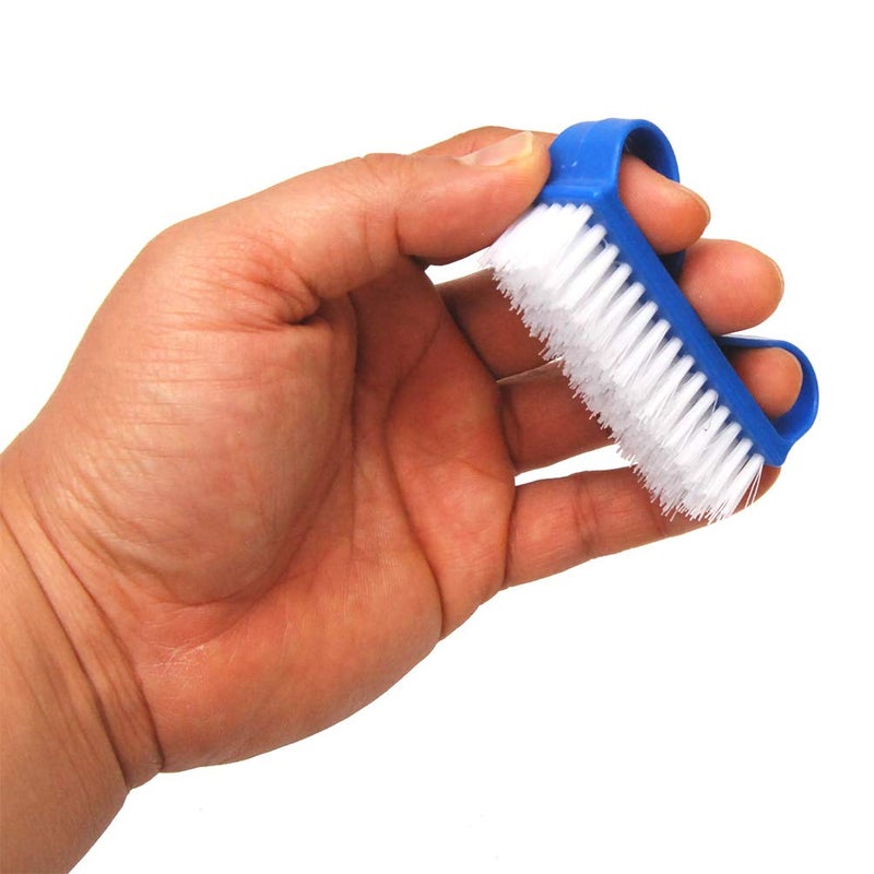 Luxxii (6 Pack) Fine Handle Grip Nail Brush - Fingernail Scrub Cleaning Brushes Nail Hand Scrubbing Cleaning Brush. Color may vary. - Image 4