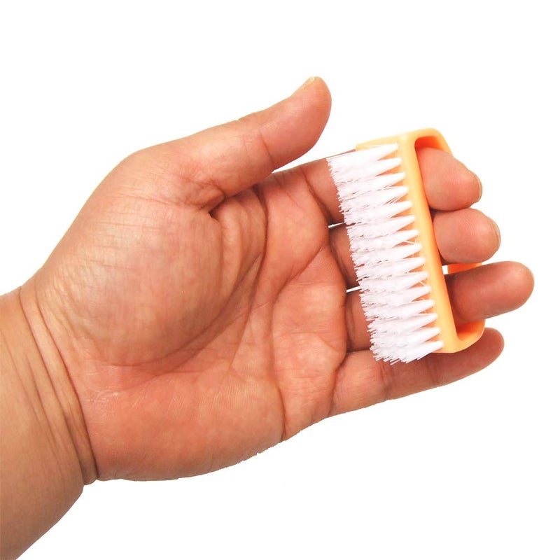 Luxxii (6 Pack) Fine Handle Grip Nail Brush - Fingernail Scrub Cleaning Brushes Nail Hand Scrubbing Cleaning Brush. Color may vary. - Image 3