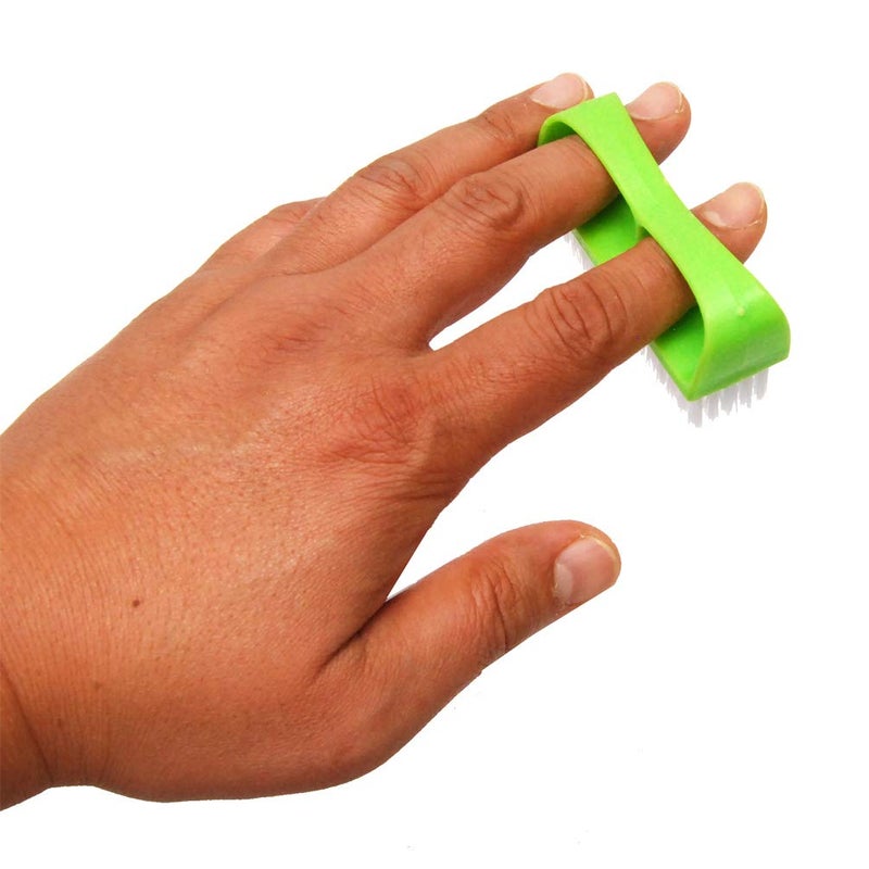 Luxxii (6 Pack) Fine Handle Grip Nail Brush - Fingernail Scrub Cleaning Brushes Nail Hand Scrubbing Cleaning Brush. Color may vary. - Image 5