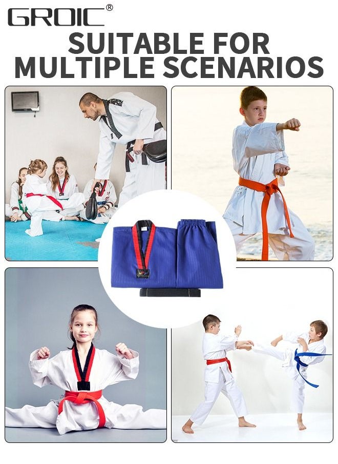 GROIC - Taekwondo Suit,Brazilian BJJ Gi Jiu Jitsu Gi for Child Kids Gi Uniform Durable Pant & Jacket,Sports Training Clothes Parts - Image 1