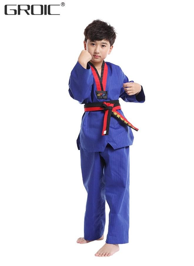 GROIC - Taekwondo Suit,Brazilian BJJ Gi Jiu Jitsu Gi for Child Kids Gi Uniform Durable Pant & Jacket,Sports Training Clothes Parts - Image 1