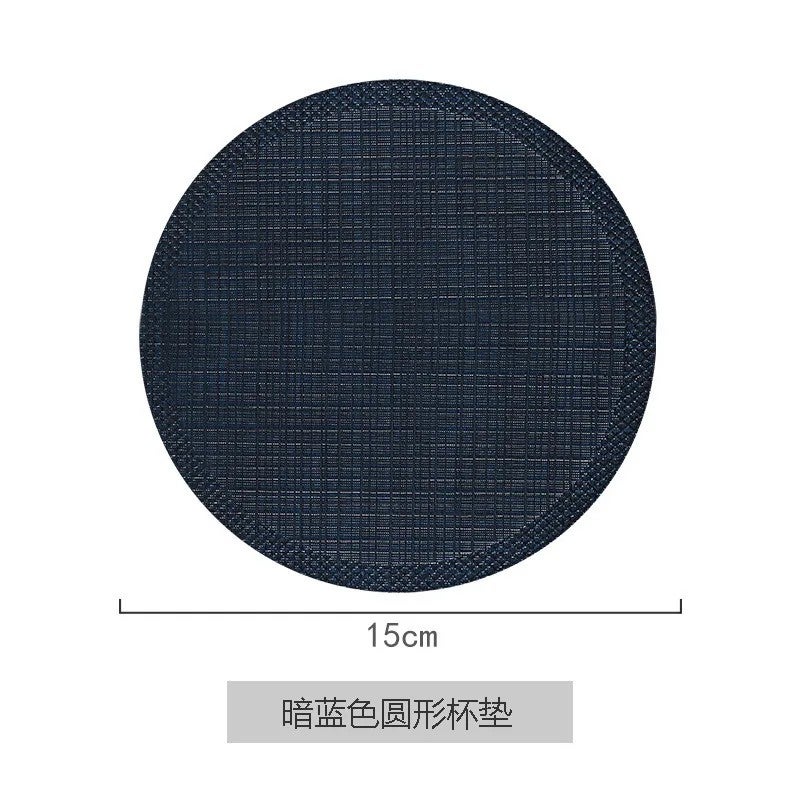 Y&D Personalized Nordic Wind Insulated Round Coasters – PU Leather Coffee & Tea Coasters, Creative Non-Slip Heat-Resistant Set for Home and Office - Image 1