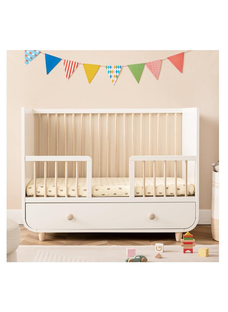 Muslin Crib Sheets, 28 X 52 Inches Cotton Fitted Baby Crib Sheet for Standard Crib and Toddler Mattresses, Ultra-Soft and Hypoallergenic Neutral Nursery Sheets - Image 4
