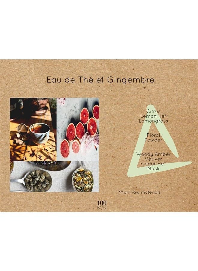 100 BON - 100BON Eau De The & Gingembre – عطر الشاي والزنجبيل للنساء والرجال – عطر عضوي منشط – عطر برائحة حلوة وحمضية وحارة – بخاخ عطر طبيعي 100%، 0.5 أونصة سائلة - Image 1