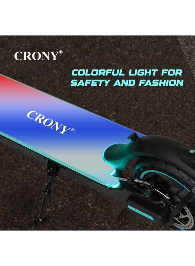 كروني سكوتر كهربائي M365، 7 ألوان، تعليق أمامي، سرعة عالية، أقصى سرعة 40 كم/ساعة، إطارات عسلية 8.5 بوصة، 36 فولت/7.8 أمبير/ساعة، فرامل قرص هيدروليكية خلفية، سكوتر كهربائي، سهل الطي، دراجة كهربائية محمولة للبالغين والأطفال، لوح تزلج بحمولة 120 كجم مع جرس، هيكل من الألومنيوم 21 كجم، أداة تنقل حضرية، تعليق واتصال بالتطبيق، أزرق - Image 3