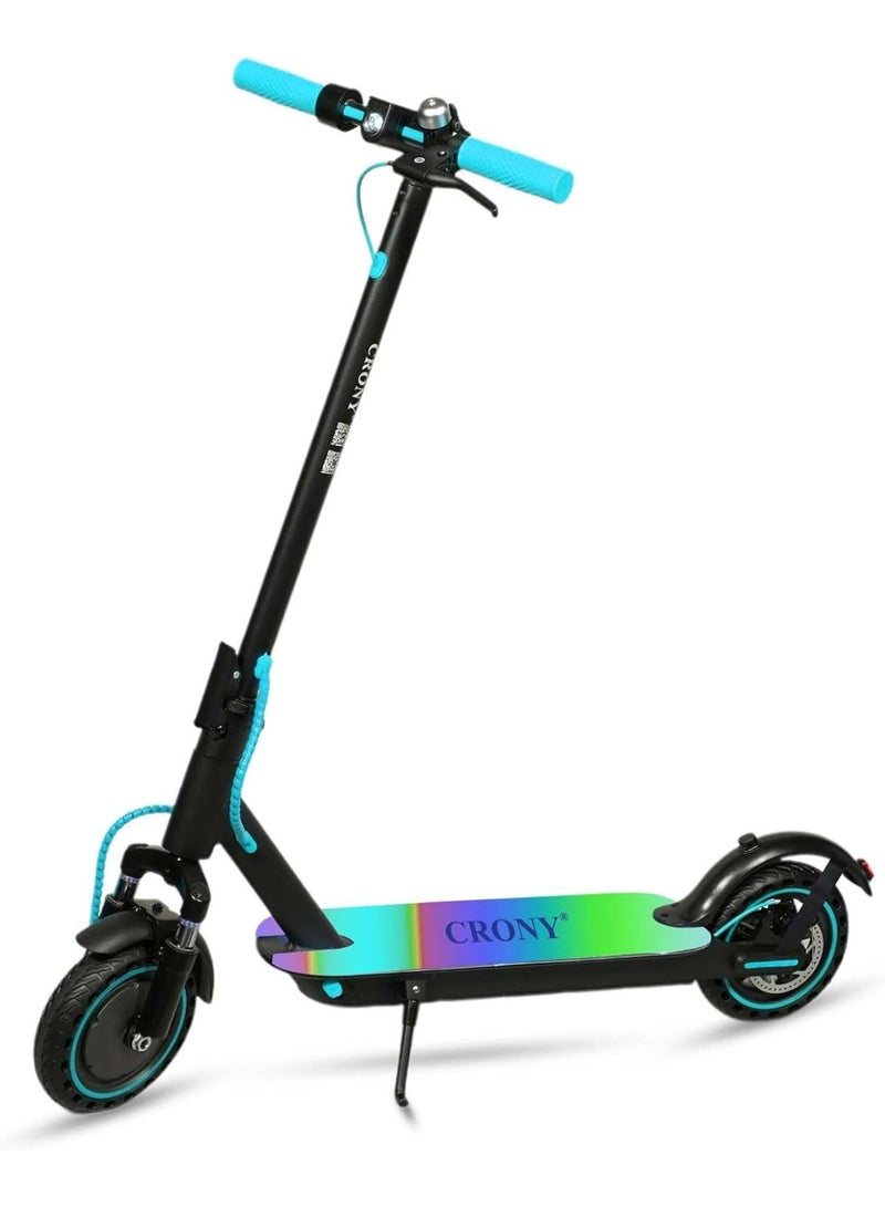 كروني سكوتر كهربائي M365، 7 ألوان، تعليق أمامي، سرعة عالية، أقصى سرعة 40 كم/ساعة، إطارات عسلية 8.5 بوصة، 36 فولت/7.8 أمبير/ساعة، فرامل قرص هيدروليكية خلفية، سكوتر كهربائي، سهل الطي، دراجة كهربائية محمولة للبالغين والأطفال، لوح تزلج بحمولة 120 كجم مع جرس، هيكل من الألومنيوم 21 كجم، أداة تنقل حضرية، تعليق واتصال بالتطبيق، أزرق - Image 1