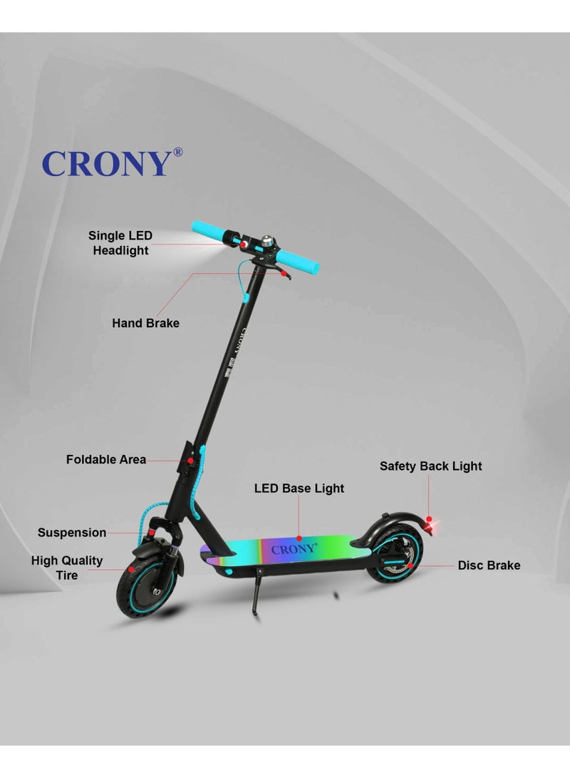 كروني سكوتر كهربائي M365، 7 ألوان، تعليق أمامي، سرعة عالية، أقصى سرعة 40 كم/ساعة، إطارات عسلية 8.5 بوصة، 36 فولت/7.8 أمبير/ساعة، فرامل قرص هيدروليكية خلفية، سكوتر كهربائي، سهل الطي، دراجة كهربائية محمولة للبالغين والأطفال، لوح تزلج بحمولة 120 كجم مع جرس، هيكل من الألومنيوم 21 كجم، أداة تنقل حضرية، تعليق واتصال بالتطبيق، أزرق - Image 5