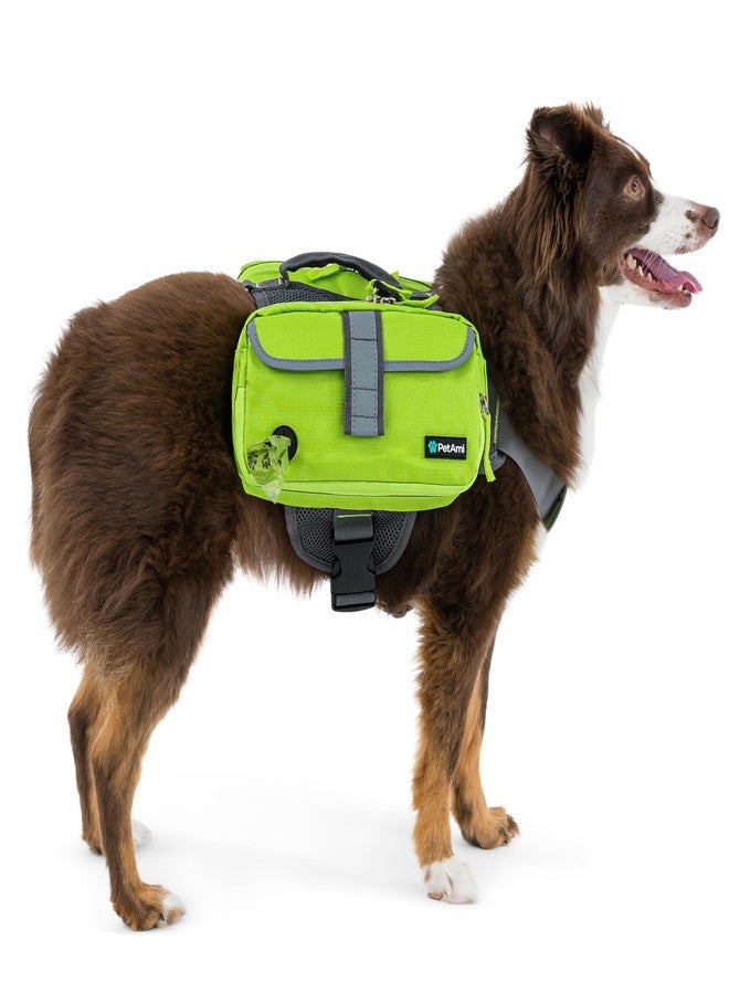 PetAmi Dog Backpack for Medium & Large Dogs, Saddle Bag for Dogs to Wear for Hiking, Pet Backpack Harness Dog Pack with Reflective Side Pockets for Walking Running - Image 1