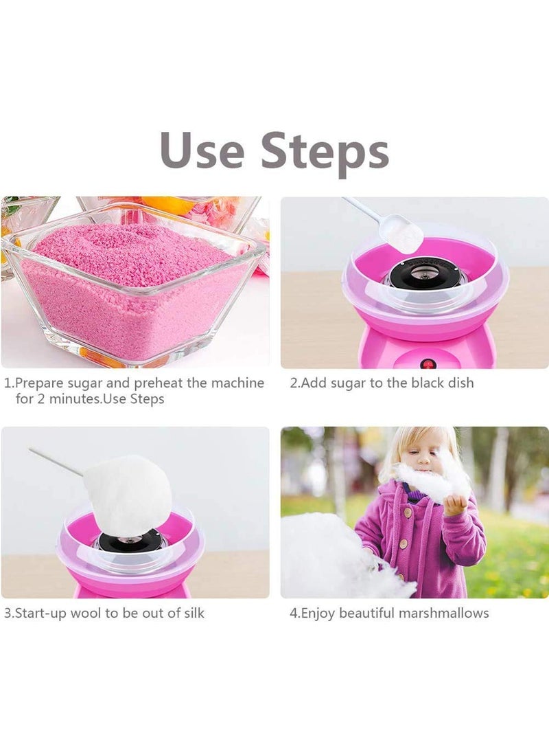 DARKZONE DARKZONE Cotton Candy Maker Mini Sweet Automatic Cotton Candy Machine Hard and Sugar Free Countertop Floss Maker Home DIY Sweets Makers for Kids RANDOM COLOUR WILL BE GIVEN  - Image 4