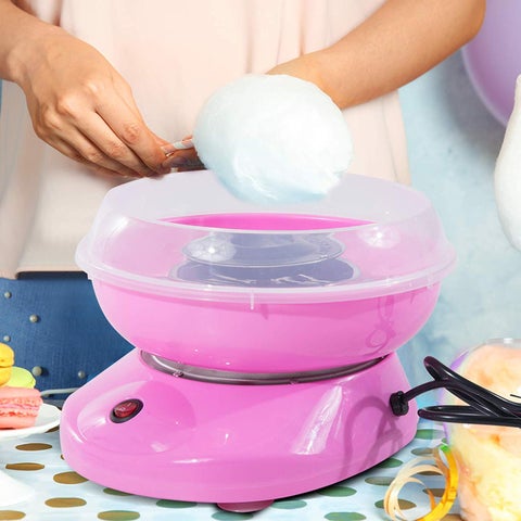 DARKZONE Cotton Candy Maker Mini Sweet Automatic Cotton Candy Machine Hard and Sugar Free Countertop Floss Maker Home DIY Sweets Makers for Kids RANDOM COLOUR WILL BE GIVEN