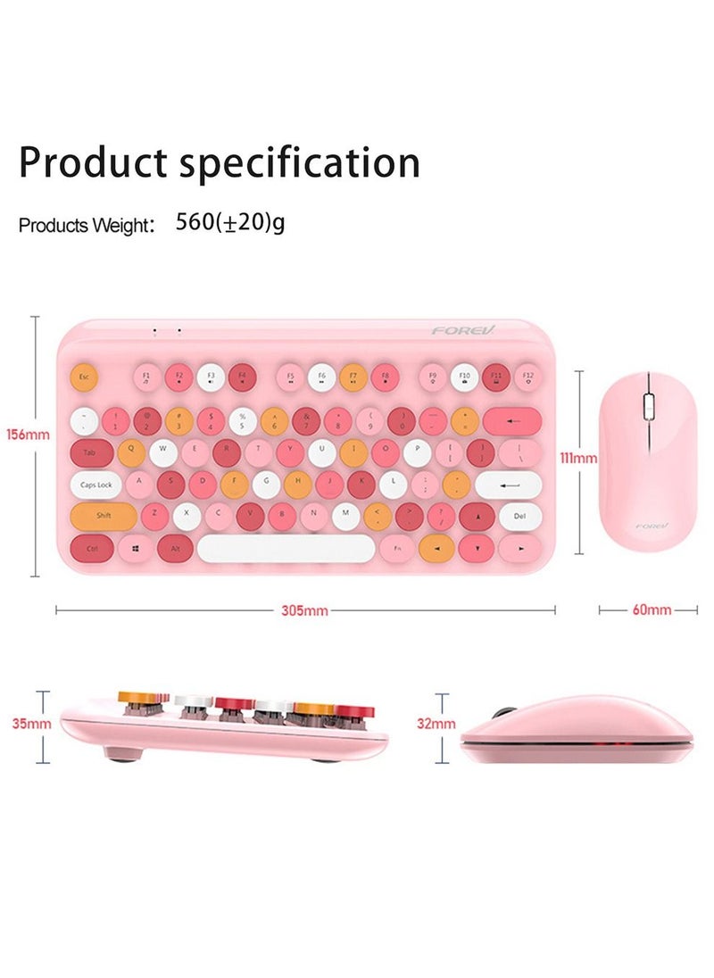 Forev - FVWI9 Wireless Mixed Color Keyboard and Mouse Set - Image 1